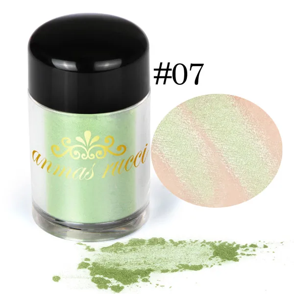 07 Anmas Rucci Shimmer Loose Eyeshadow Powder Eye Makeup Pigment 4g- 24 Color to Choose - Цвет: 07