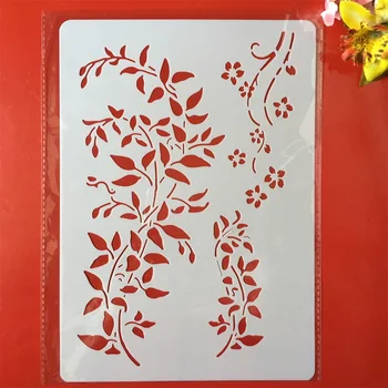 

A4 29x21cm Long Branch DIY Craft Layering Stencils Painting Scrapbooking Stamping Embossing Album Paper Card Template