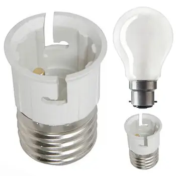 

HiMISS to B22 Light Lamp Bulb Fireproof Holder Adapter Converter Socket Base Converter Edison Screw to Bayonet Cap