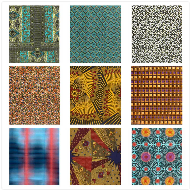 Африканская батик, восковая ткань, пагне, воск, Анкара, восковая ткань, Африканский воск, принты золотого цвета, тонкая ткань, 6 ярдов, для шитья свадебного платья