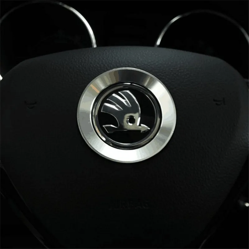 Подходит для Skoda рулевого колеса автомобиля Логотип Украшение блестящий обруч Xin динамический Xin Rui роскошный стандарт рулевого колеса Блестящий H