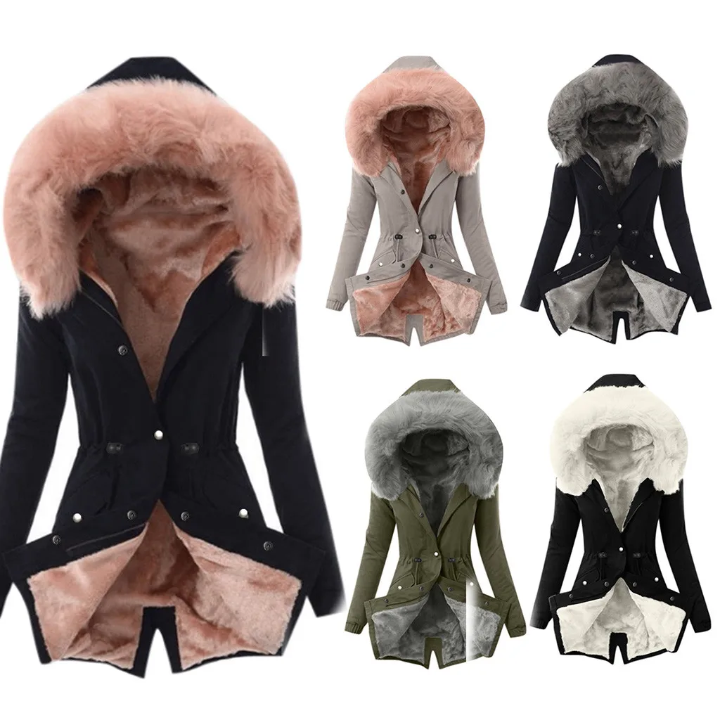 Зимняя куртка, Женская длинная парка, свободная одежда, теплое пальто, Женское зимнее пальто, женское элегантное пальто-ветровка, пальто для женщин# A3