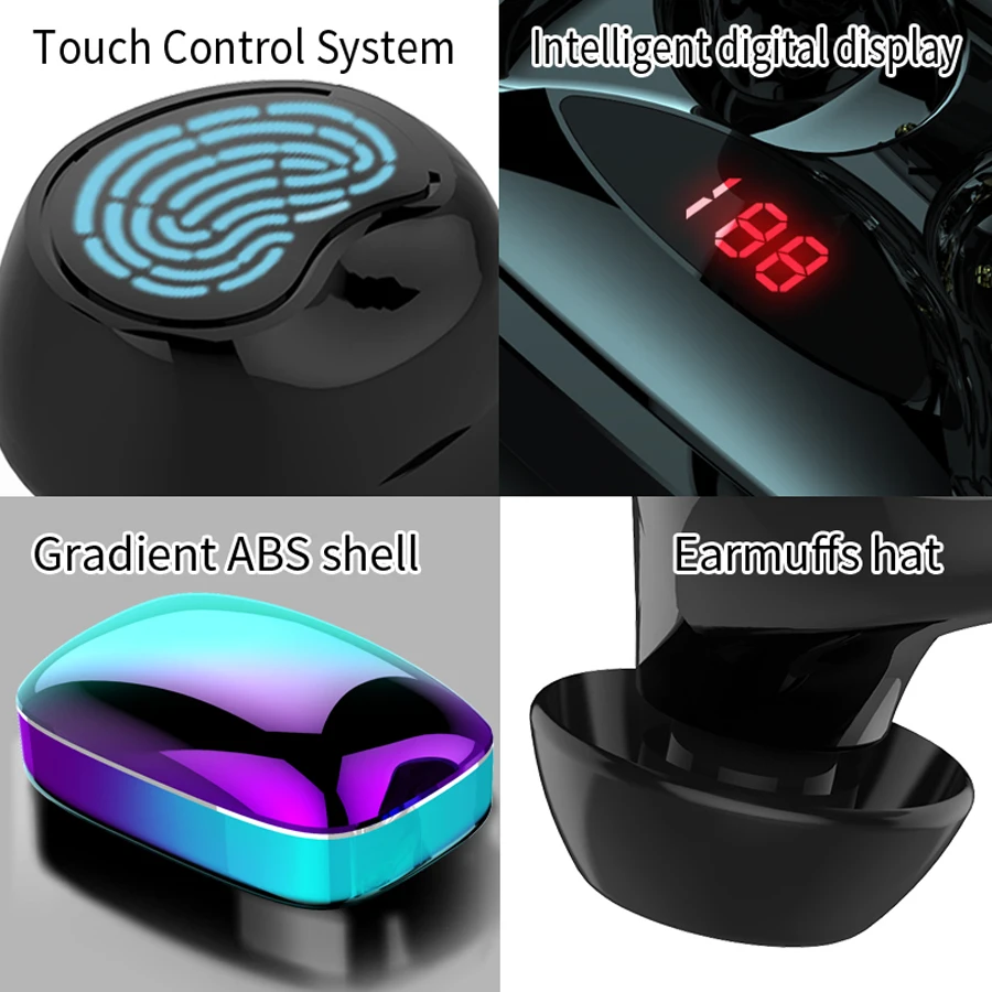 X29 Tws сенсорная беспроводная Bluetooth гарнитура градиентные Bluetooth наушники с микрофоном наушники стерео туры беспроводные наушники для iPhone