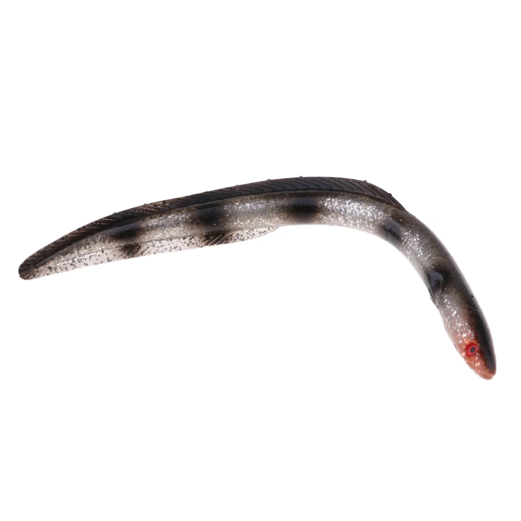 30cm Soft Fishing Bait Single Pointed Tail Loach Worms Fish Lure Tackle Jig Fishing Baits for Fisherman
