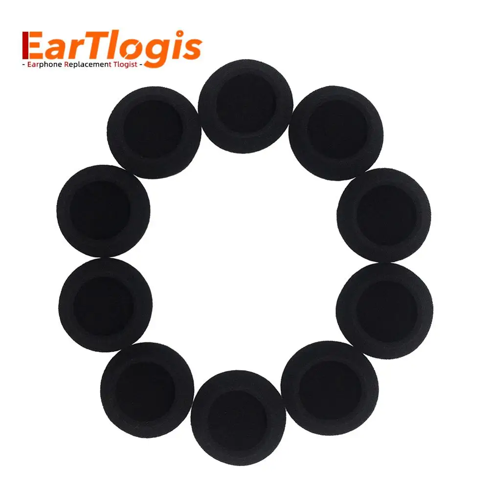 

EarTlogis Sponge Replacement Ear Pads for Sennheiser PC25 PC30 PC31 PC35 PC36 Headset Parts Foam Cover Earbud Tip Pillow