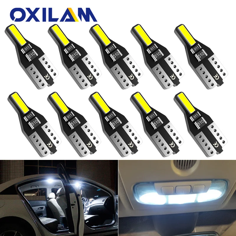 10x T10 Светодиодная лампа W5W 194 168 внутренсветильник автомобиля для SEAT Leon 1 2 3 MK3 FR Cordoba