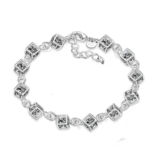 SUMENG 925 ювелирные изделия браслеты, 925 ювелирные изделия посеребренные браслеты браслет Шарм подарки