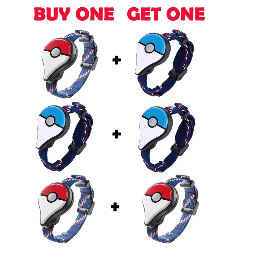 

2pcs Bluetooth Wristband Bracelet Automatic Remind Interactive Figure Toys Game Accessory for Nintend Pokemon Go Plus