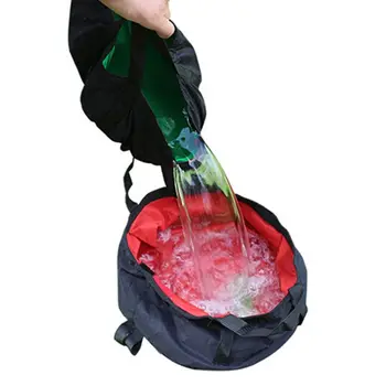 

2PCS Bucket Compact Portable Folding Water Container Travel Outdoor Bucket for Camping Hiking travel Travelling Washing