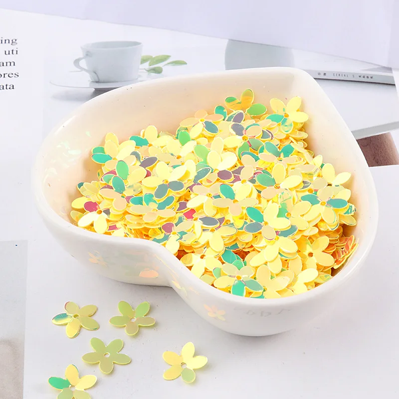 LC/5MMFlowerPVC beads/10grams Sequins PVC Flat for DIY Card Making Craft Color Collection
