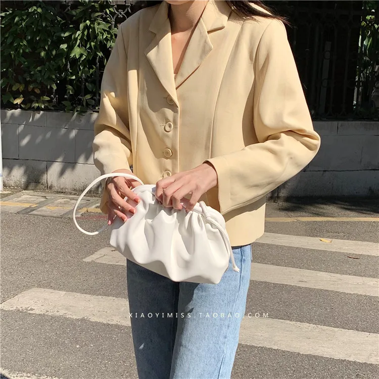 Для женщин простой пельмени сумка дизайнера; стиль ретро; Приятная для Fashion Cloud/женские сумки через плечо сумка на плечо женская сумочка клатч
