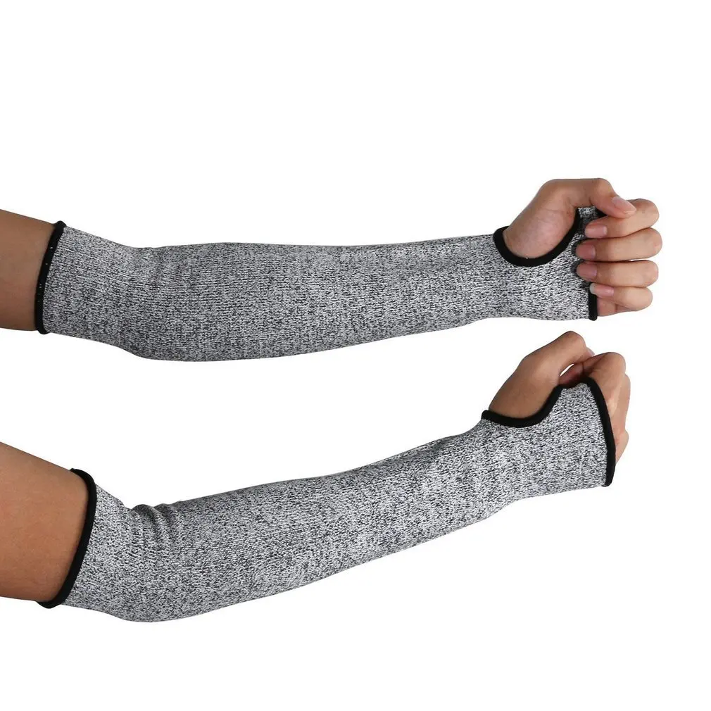 

1pair Anti-Cut Gloves Arm Guard Wear-Resistant Work Manufacture Protective Nylon Sleeves Protective Gloves