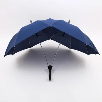 

Two-pole Couple Umbrella Rain Women Semi-automatic high-end Women's Umbrella Double Top Conjoined Men Umbrellas