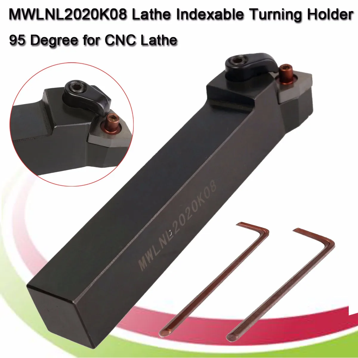 

New MWLNL 2020K08 External Turning Tools Holders CNC Lathe Cutting Machining Boring Turning Tools