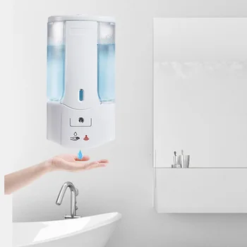 

Home Hand Washing Infrared Pump Container 450ml Automatic Soap Liquid Dispenser Plastic Detergent Shampoo Dispensers