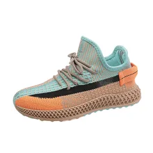 2020 New Style Fly Weaver Shoes Korean-style Versatile Students Athletic Shoes Women's Breathable Running INS Board Shoes