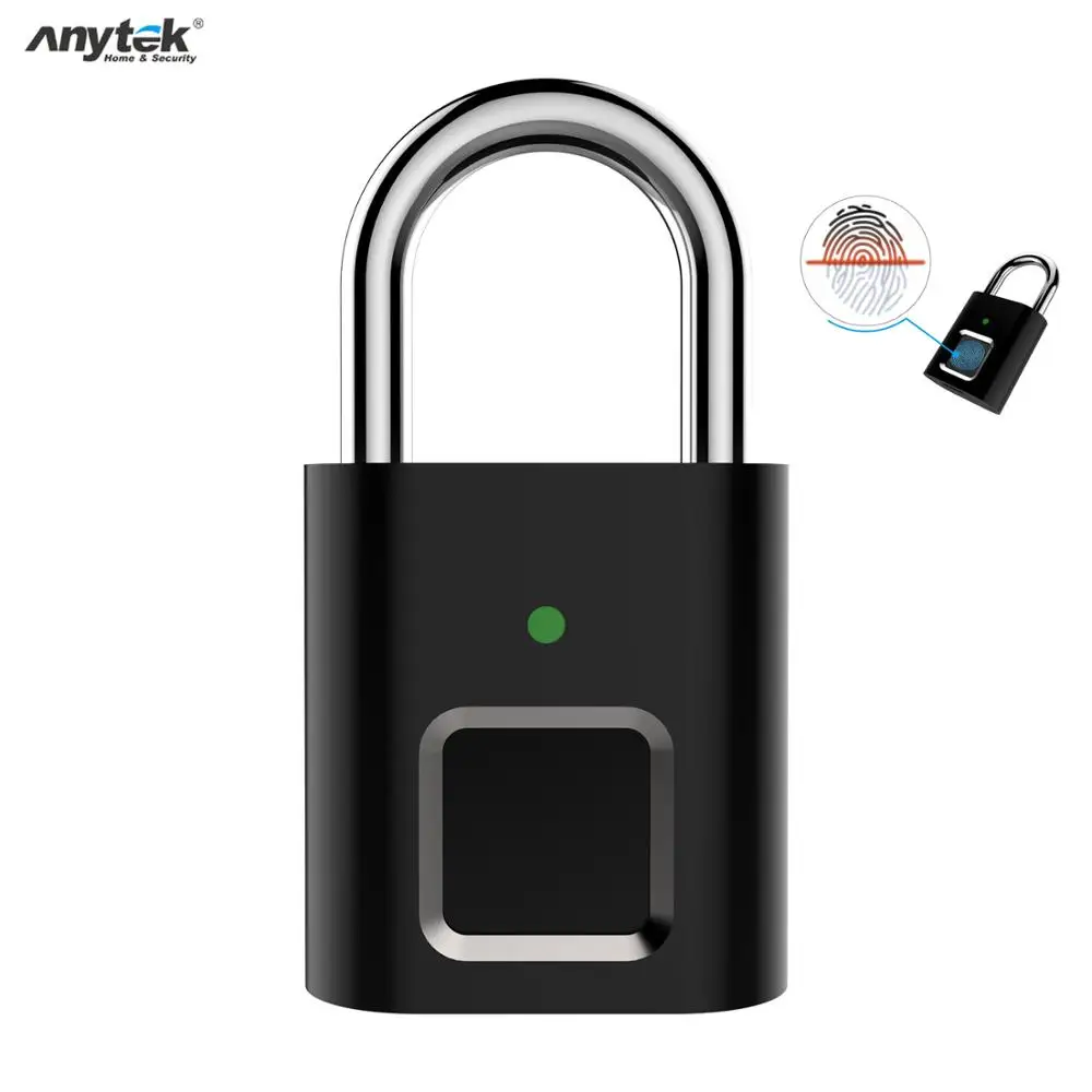 Смарт-замок Anytek L34 с распознаванием отпечатков пальцев зарядка по USB |