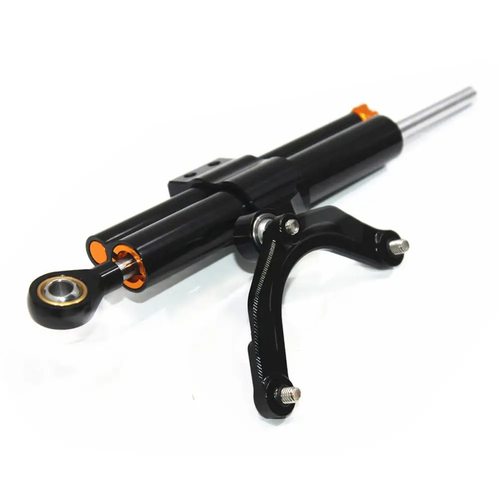 Black Для Honda мВ AGUSTA F3 675 800 2012 2013 ЧПУ рулевой демпфер стабилизатор комплект Линейный Обратный клапан с монтажным кронштейном - Цвет: Black