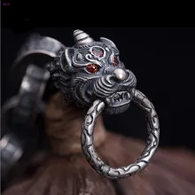 Один рог дракон шесть символов мантра цепь S925 стерлингового серебра браслет Единорог серебряный браслет серебряные ювелирные изделия для мужчин