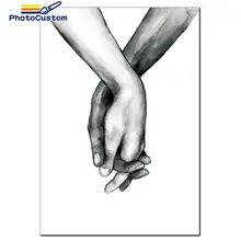 PhotoCustom Hand Drawing By Numbers Figure For adult Zero basis Home Decor Gift wall Art