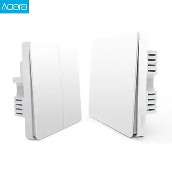 

Aqara Mijia Smart Switch Home Light Control Single Fire Wire ZigBee Wireless Key Wall Switch Via Smartphone Mijia APP 2 Version