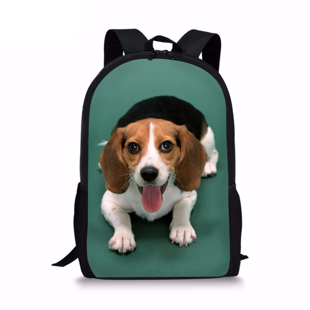 

Funny Dog Beagle 3D Print School Bags Children Primary Schoolbag Bookbag Students Orthopedic Backpacks for Boys Girls Sac a Main