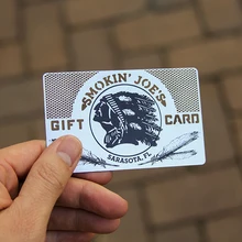 Высокое качество выгравированный вырез из нержавеющей стали металла визитная карточка печать