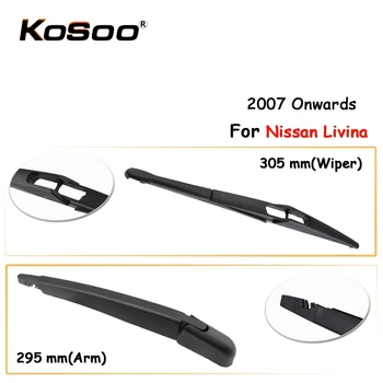 

KOSOO Auto Rear Car Wiper Blade For Nissan Livina,305mm 2007 Onwards Rear Window Windshield Wiper Blades Arm,Car Accessories