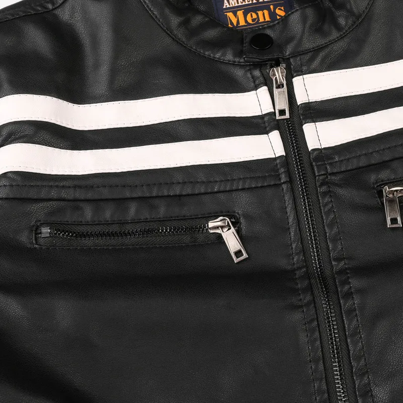 MORUANCLE мужские зимние кожаные байкерские куртки и пальто с флисовой подкладкой, Толстая теплая мотоциклетная куртка, верхняя одежда для мужчин, L-XXXL