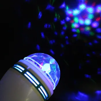 

Colorful Auto Rotating Stage Disco Light E27 B27 3W RGB LED Lamp Party Light Bulb For Home Decor Lighting