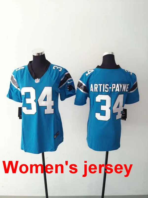 Оранжевый A+++ для женщин, для девушек, сшитые, Carolina s ladies 1 Cam Newton 59 Luke Kuechly, Вышивка логотипов, Размеры s-XXL, Джерси - Цвет: Оранжевый
