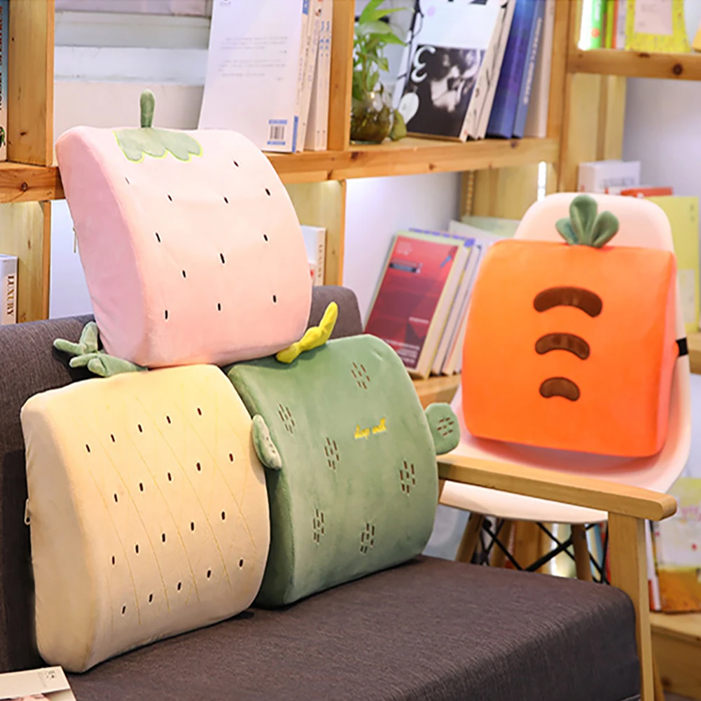 Multifunctional Soft Waist Cushion Car Seat Winter Pillows Lumbar