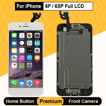 

AAA Full Set LCD for iPhone 6P 6SP LCD Complete Assembly Display Touch Screen Digitizer Replacement Front Camera Home Button