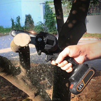 

24V Portable Rechargeable Electric Pruning Saw Mini Electric Saws Lithium Battery Woodworking One-handed O14 20 Dropship