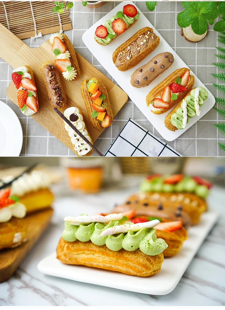 Silicone Mat 18 Eclair Pastry Non Stick Puff Perforated Liner Pad Macaron Cookie Bread Mold For Baking Tools 30x40cm Oven Sheet