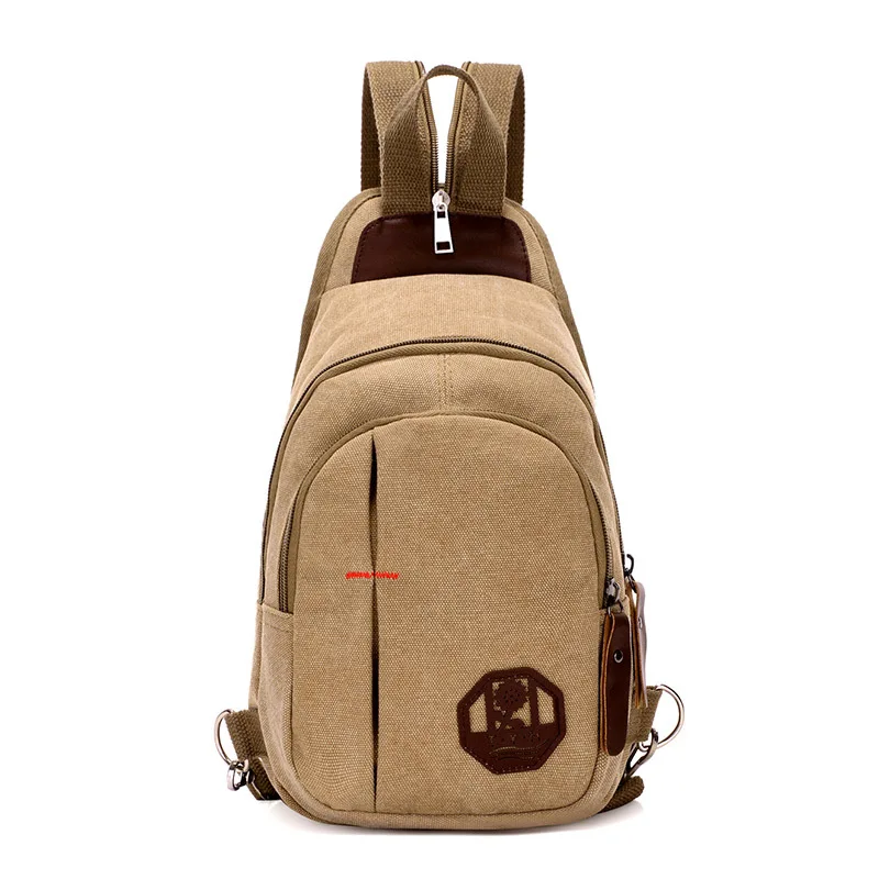 

2019 New Style Korean-style Canvas Vintage Wearable Men And Women Chest Bag Fashion Casual Shoulder Bag Shoulder Bag