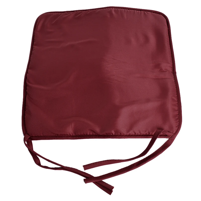 Несколько стилей квадратный хлопок диван стулья сиденье Подушка лист печатных Нескользящие сиденья обеденный стул колодки Подушка мягкая подушка - Цвет: Dark red37cm