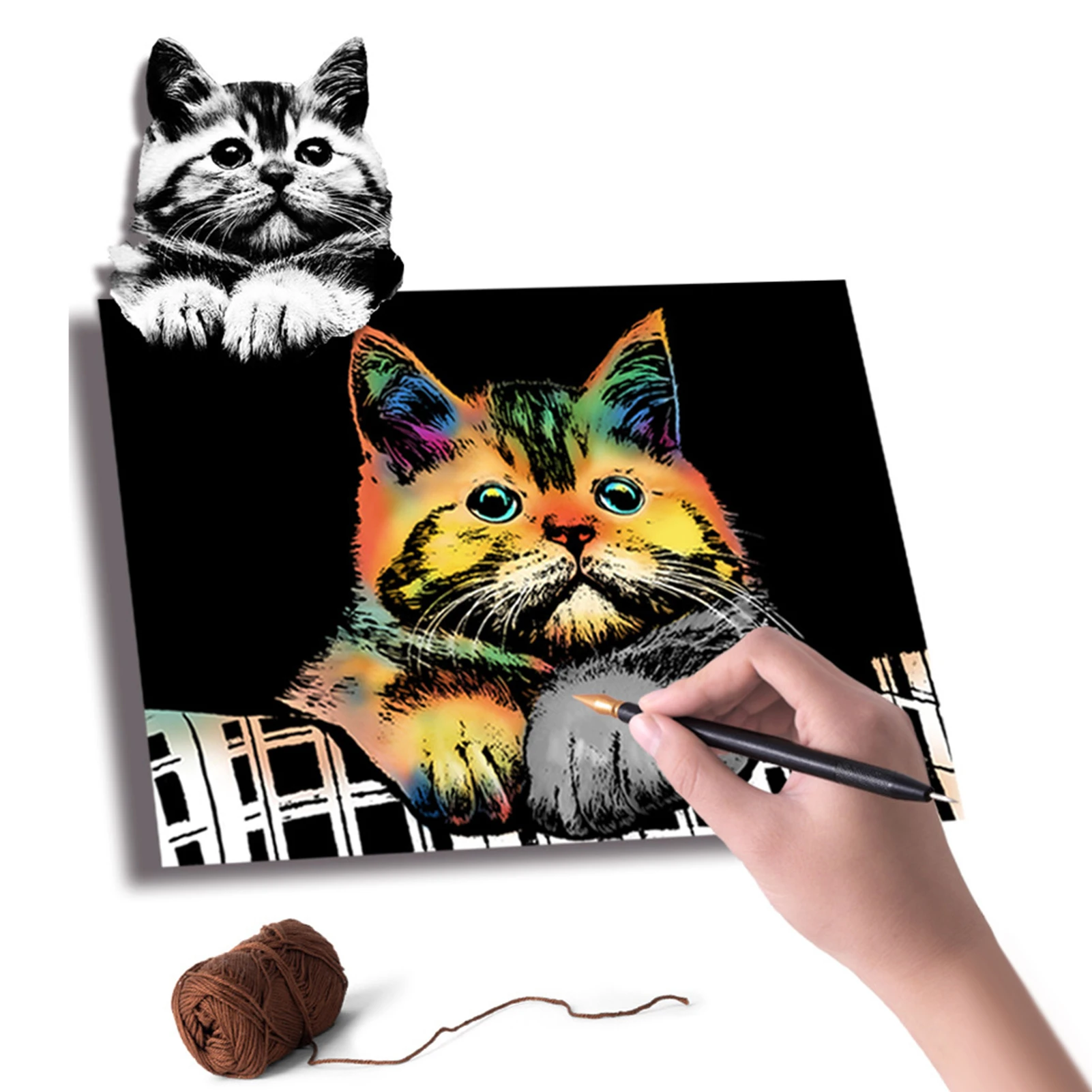 wallpapers Sketch Creative Rainbow Drawing aliexpress