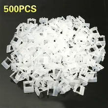 500pcs PE Plastic Tile Flat Leveling System Spacers Straps Clips Device Wall Flooring Tiles Kits For Perfect Tile Tool Tile Home