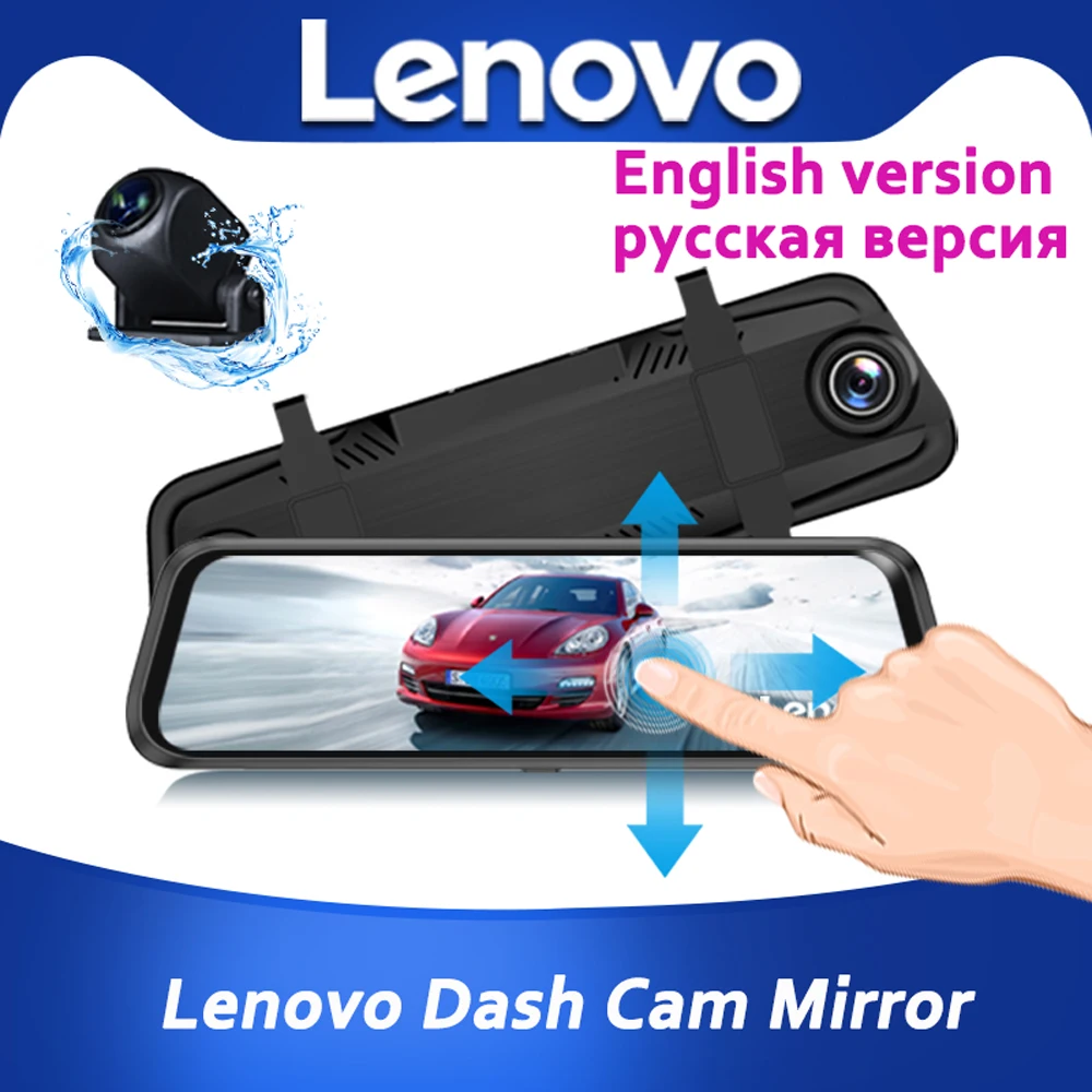 nationalisme Manchuriet skrige Lenovo 9.66" Dash Cam Mirror Streaming Media Full-screen Touching Dual Lens  Night Vision 1080p Front 720p Backup Car Dvr - Dvr/dash Camera - AliExpress