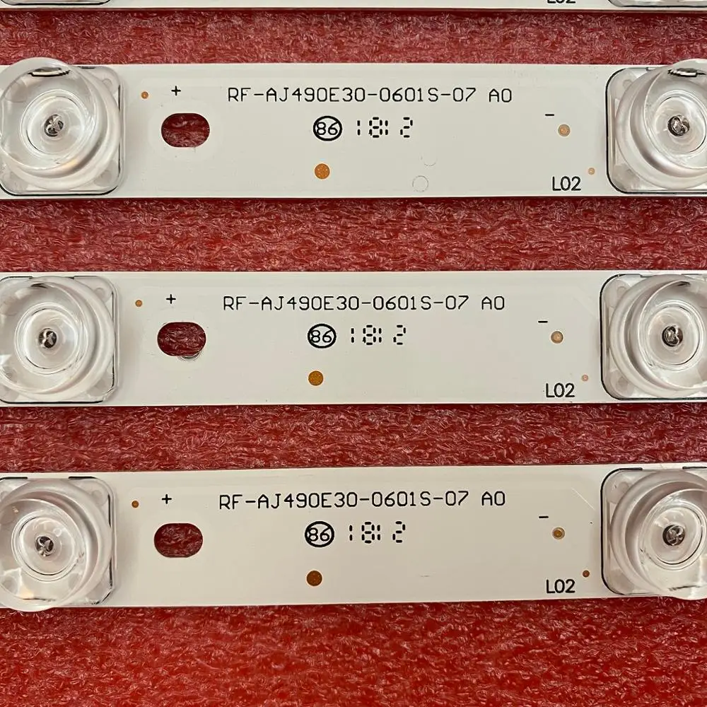Luz de Fundo para Lc-49cugb362ks 493 Milímetros Tira Conduzida 49cuf8462es Lc-49cuf8372es Lc-49cuf8472es Rf-aj490e30-0601s-07 a0 10 Pçs - Set 6led - Image 4
