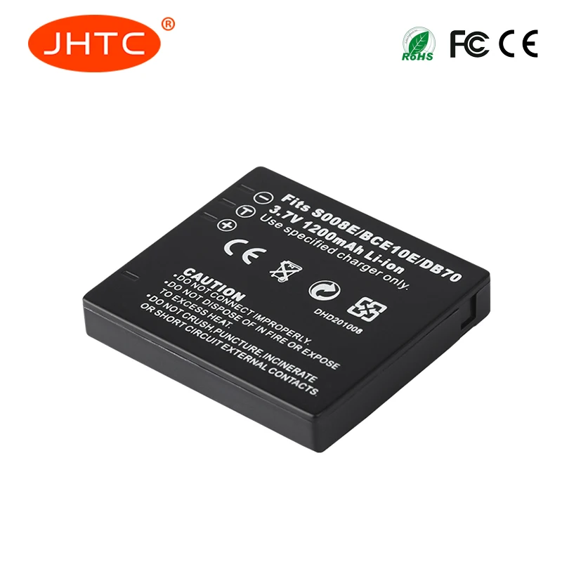 Батарея CGA S008A/DMW BCE10/DB70 мА/ч. Аккумулятор для цифрового фотоаппарата Panasonic DMC FS3 FS5 FS20