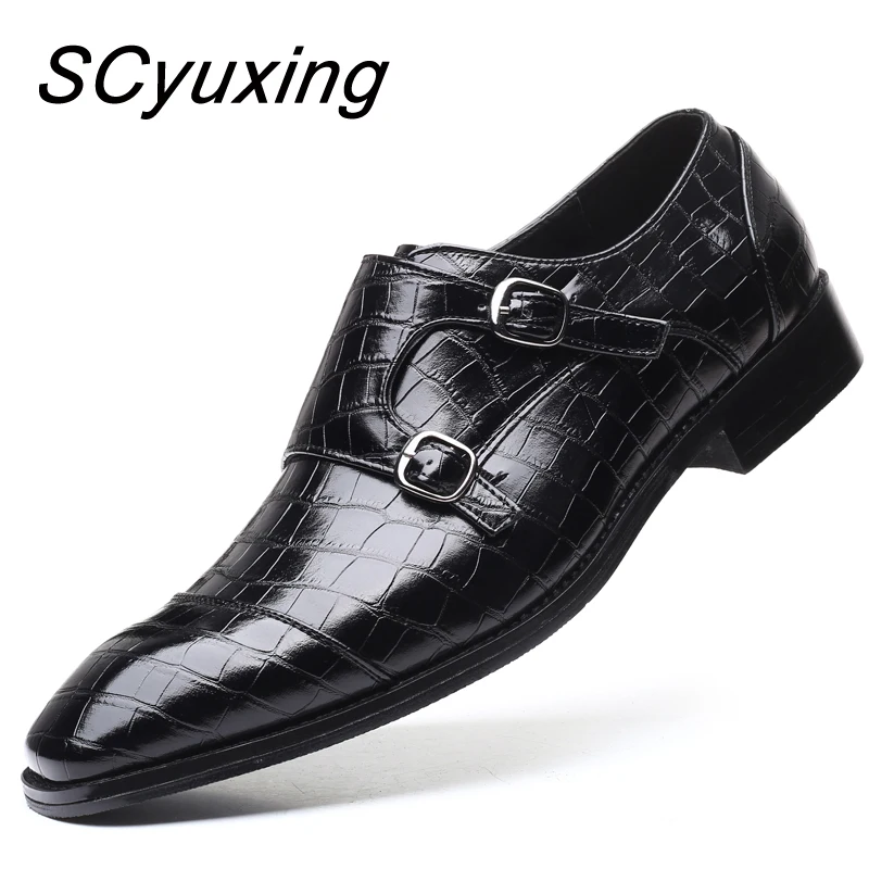 2022 Man Quality Leather Shoes Rubber Sole EXTRA 45 46 Size Business Lether Flats PU Office Dress | Обувь