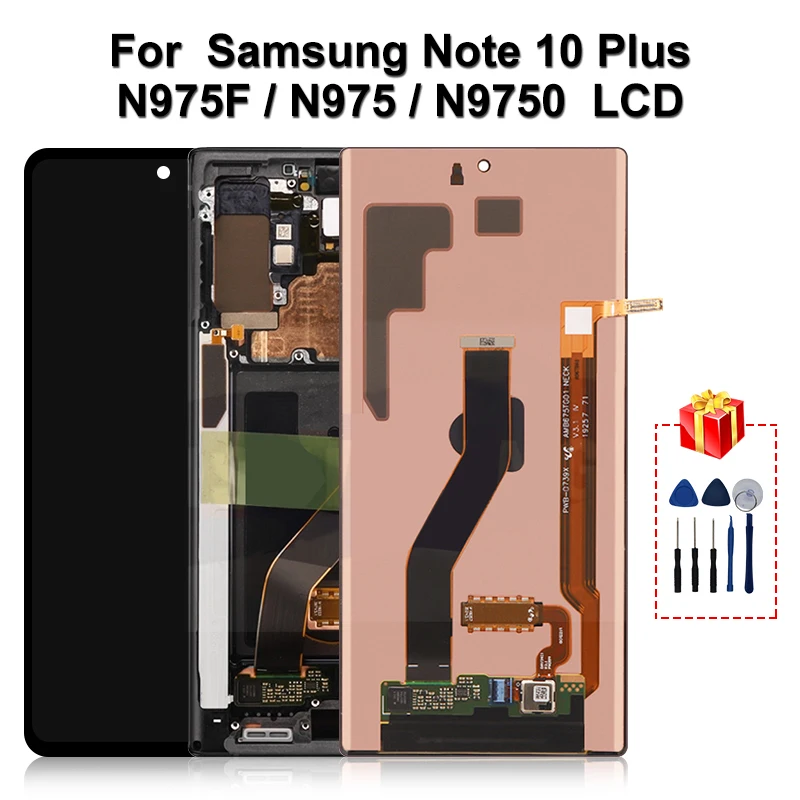 Оригинальный Для Samsung Galaxy Note 10 Plus ЖК дисплей сенсорный экран дигитайзер сборка