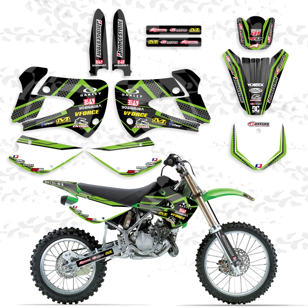 & BACKGROUND DECAL STICKER Kit Kawasaki KX85 KX100 1998 2012 2011 2010 2009 2008 2007 2006 2005 2004 KX 85 100|sticker kit|decal kitdecal graphics - AliExpress