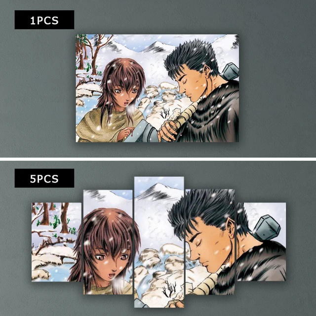 Berserk Kentaro Miura Anime Lona Poster Casa Pintura Da Parede