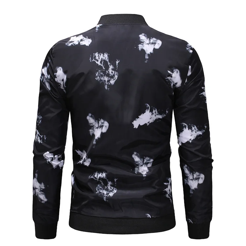 AliExpress, 18, осень, стиль, мужская повседневная куртка с цветочным принтом, мужская верхняя одежда, большой размер, бейсбольная форма, Ja001