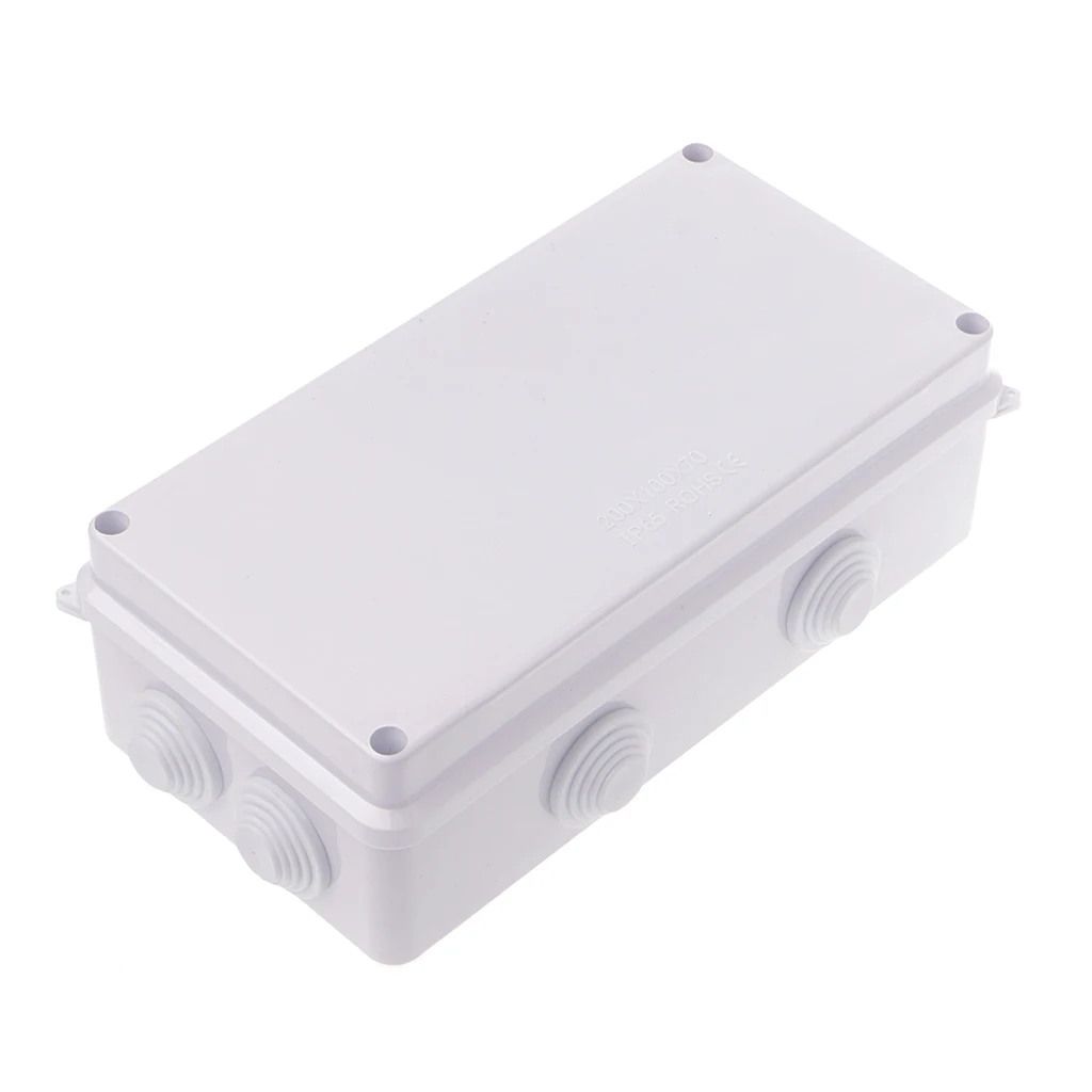 

Waterproof Plastic Enclosure Case Power Junction Box IP65 200mm x 100mm x 70mm Drop Ship Support