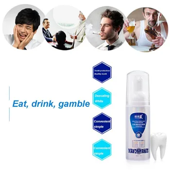 

Foam Toothpaste Oral Cleansing Remove Tooth Stains Cleaning Mouth Teeth Whitening Toothpaste Foam Teeth Care Newest