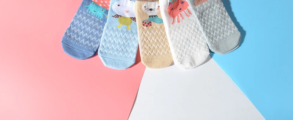 5 пар/лот; носки для малышей; хлопковые носки для новорожденных девочек; сетчатые Дышащие носки с героями мультфильмов; милые носки для маленьких мальчиков; одежда для малышей; аксессуары
